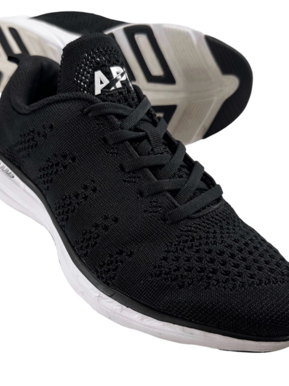 APL women’s Black Knit TechLoom Running Sneakers